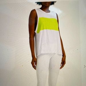 Koral skyline brisa mesh panelled modal blend jersey tank